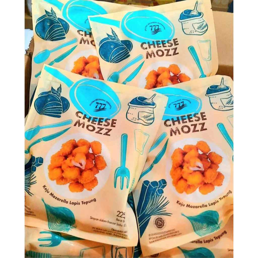 

[FROZEN FOOD] 777- Cheese Moza /Cheese Mozzarella 225gram -Free Bubblewarp