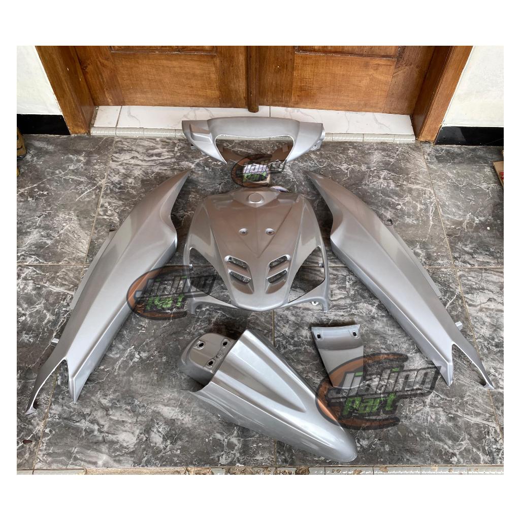 YAMAHA MIO SPORTY COVER BODY HALUS MIO SPORTY SILVER COVER SET MIO SPORTY