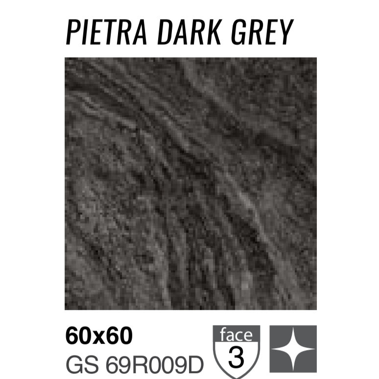 GRANIT GARUDA UNTUK LANTAI DAN DINDING UKURAN 60x60 pietrra dark grey