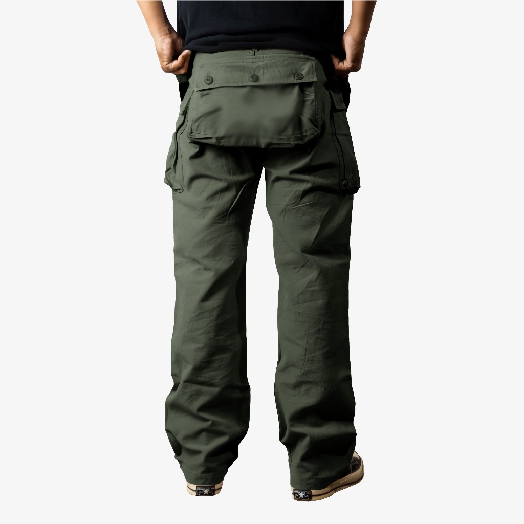 Hark Cargo Vintage Monkey Pants Multipocket - Back Pocket - Military War Pants