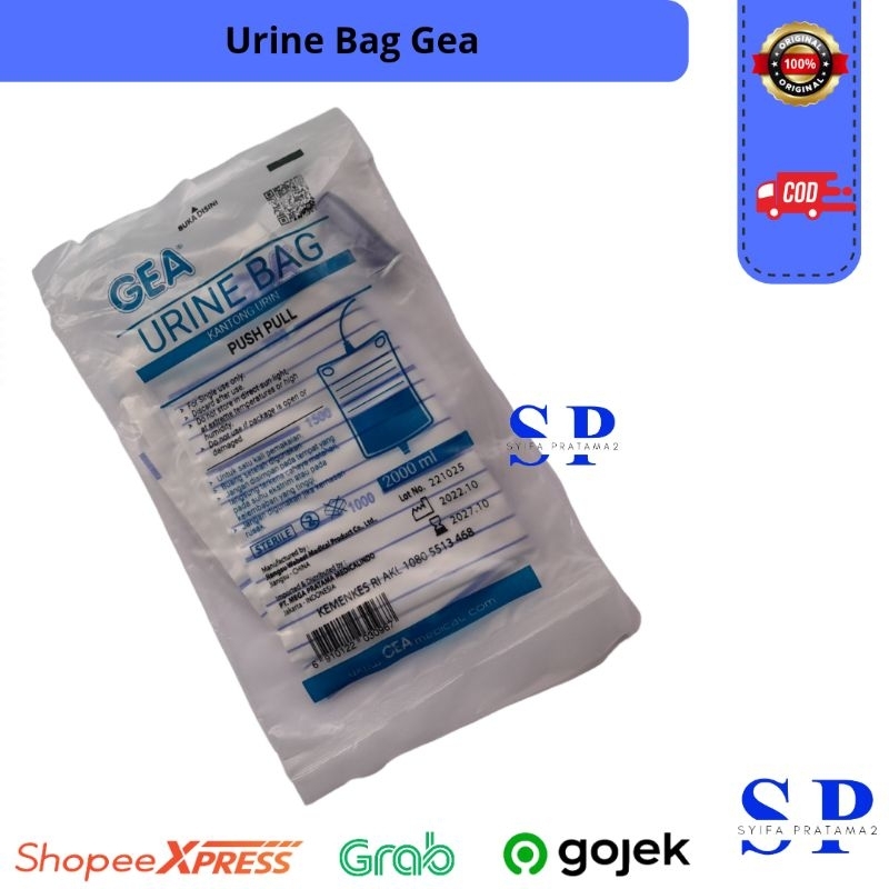 Alat Medis Urine Bag Kantong Urin GEA Tempat Urin Katether Gea Urin Bag Gea