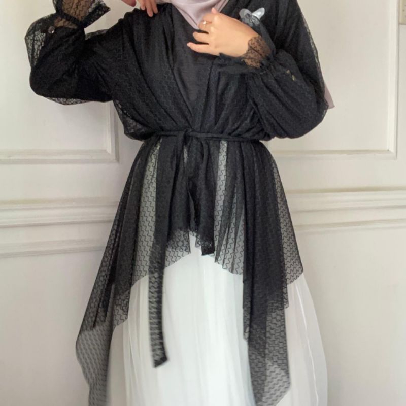 Dress outer  candy Tunik wanita outer dress  baju kondangan dress Tunik outer organza  outer kondang