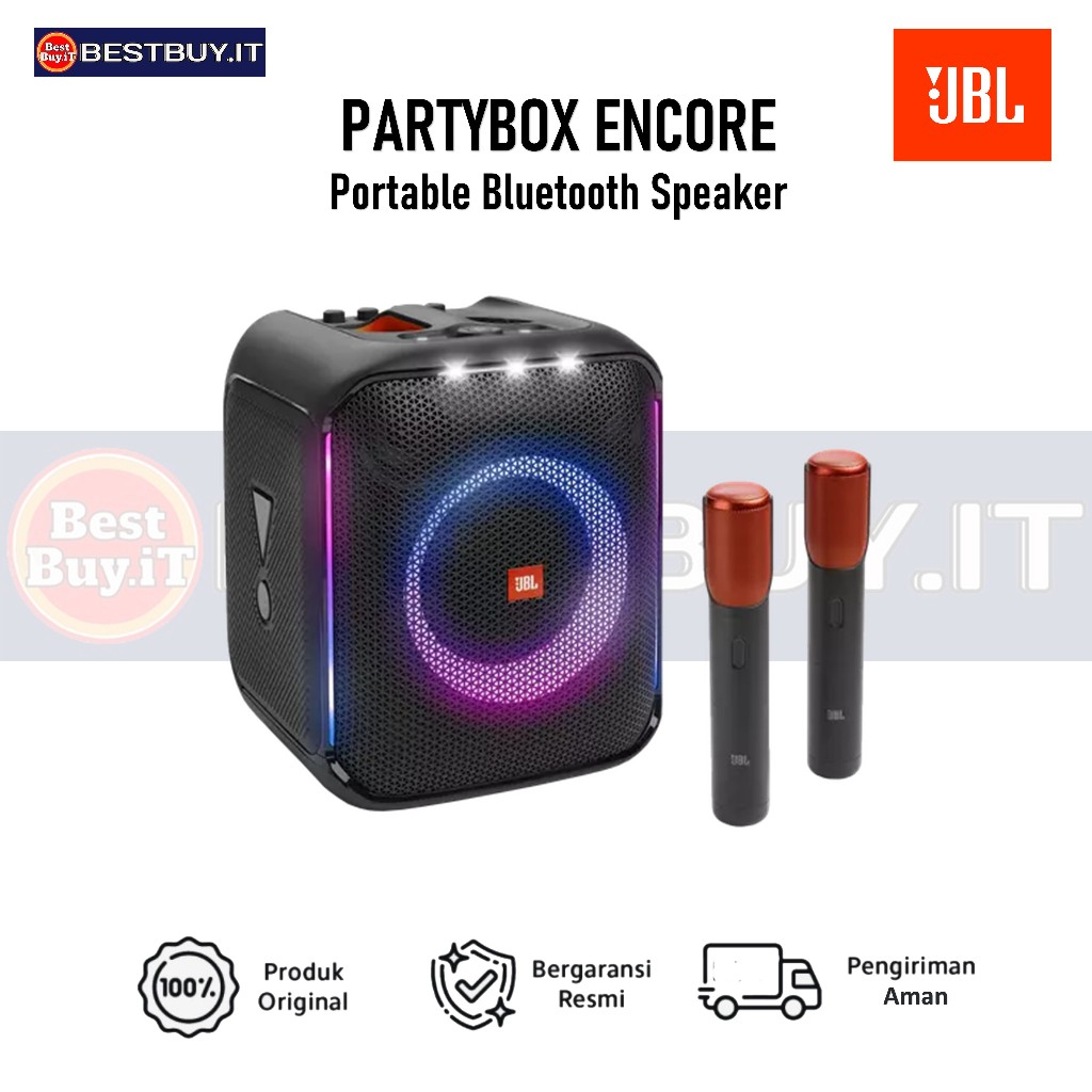 JBL PartyBox Encore 2 Portable Party speaker Karaoke With 2 mic