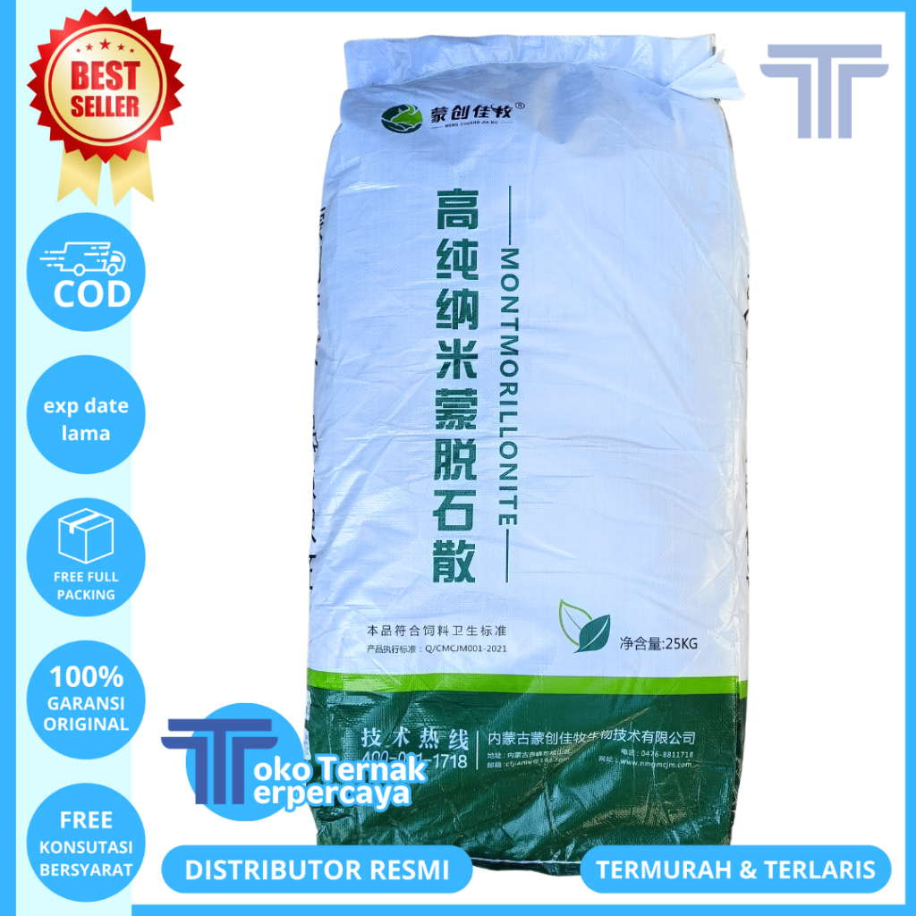 TOXIN BINDER PAKAN MONTMORILLONITE 1 KG - Feed Additive Pengikat Toxin Mycotoxin Jamur Pada Pakan