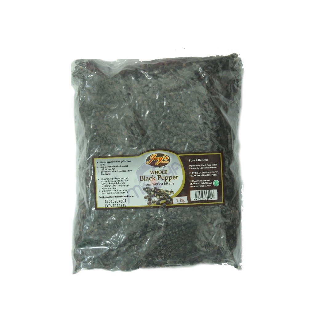 

JAY'S WHOLE BLACKPEPPER UTUH "A" 1KG - HJP089