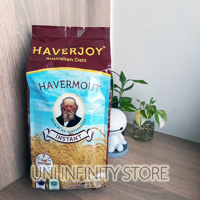 

HAVERJOY Australian Oats Oatmeal Sarapan Pagi INSTANT OATS QUICK COOKING MEAL 1 kg