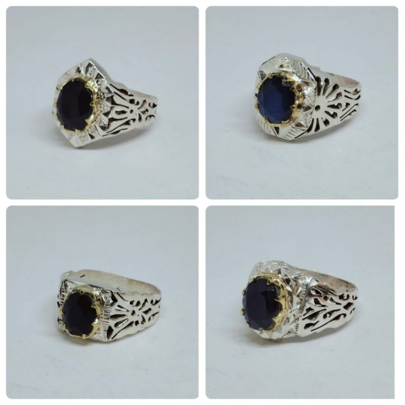 Cincin Batu Blue Safir