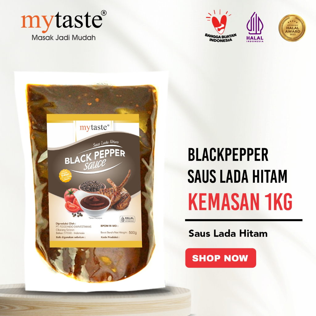 

My Taste Blackpepper Sauce / saus lada hitam 1KG