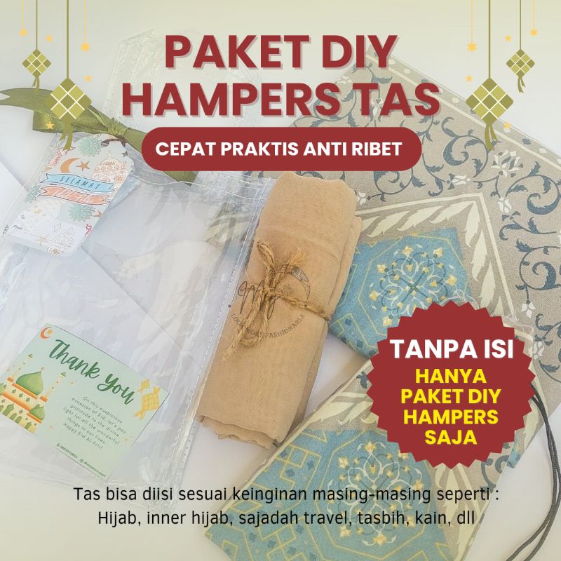 

[BISA INSTAN] PAKET DIY HAMPERS TAS MIKA TANPA ISI PRAKTIS ANTI RIBET / HAMPERS LEBARAN IDUL FITRI