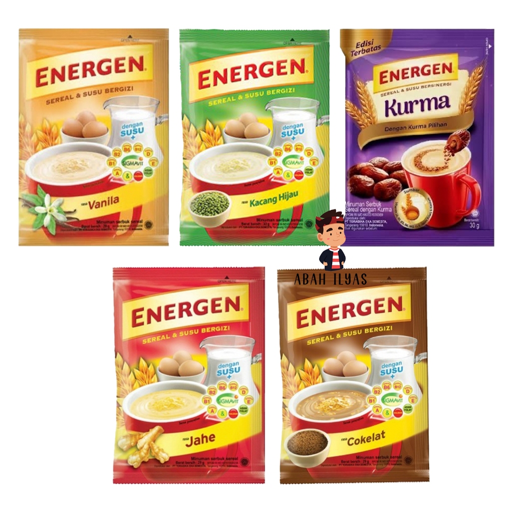 

Energen Sereal dan Susu 39gr Isi 10 Pcs