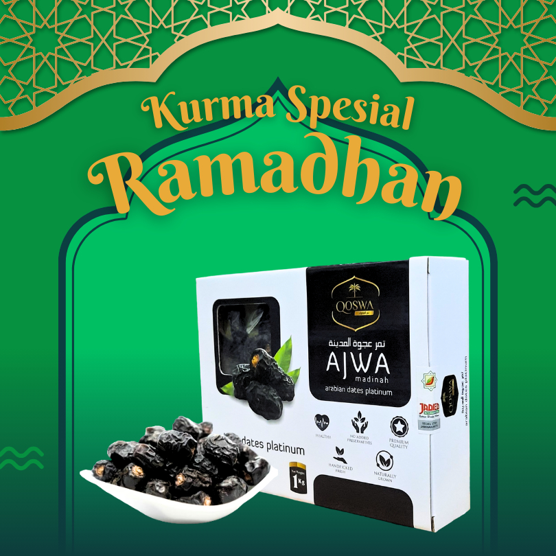 

Kurma Ajwa Madinah 1 kg Kurma Nabi Kualitas Platinum