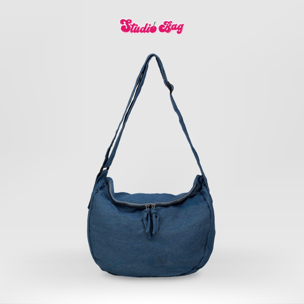 STUDIOBAG - AZURE Tas Selempang Wanita Bahu Sling bag Tas Kanvas Jeans Cewek Remaja Korea Style
