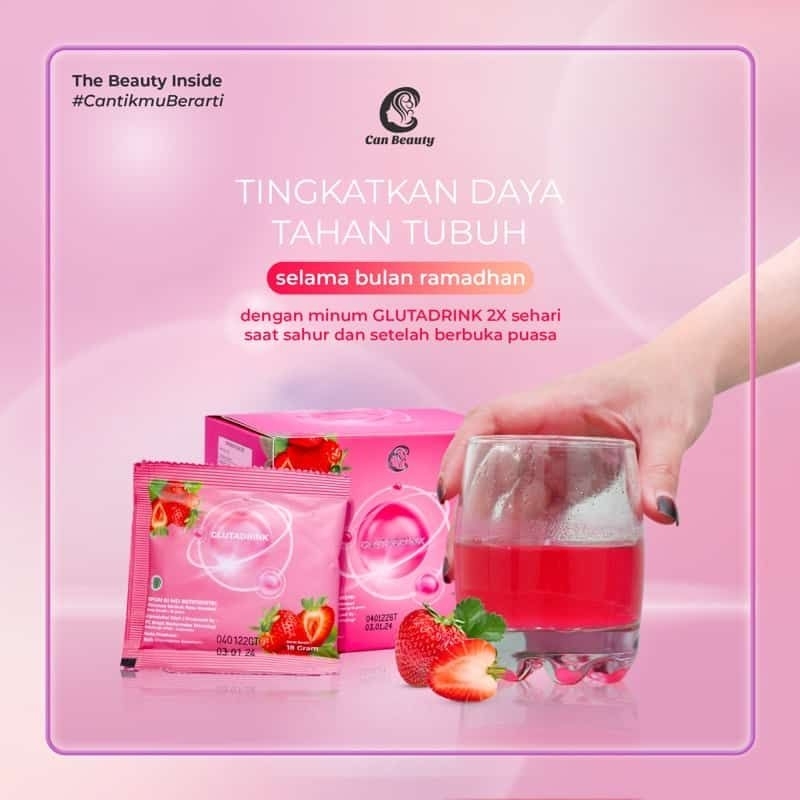 

GLUTADRINK RASA STRAWBERRY / COLLEGEN STRAWBERRY AMAN UNTUK BUMIL BUSUI