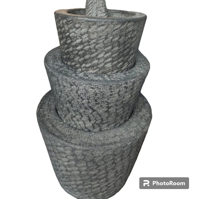 Lesung batu pese (harga sdh termasuk anakny/ulekan) - besar