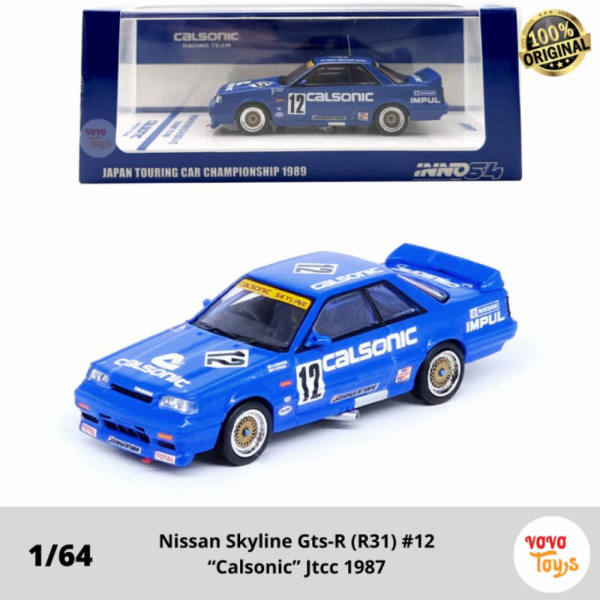 Promo Inno 1/64 Nissan Skyline Gts-R R31 #12 Calsonic Jtcc 1987 Inno64 Limited