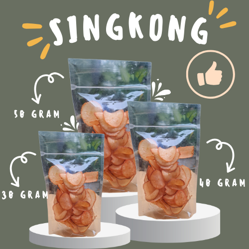 

[KEMASAN POUCH] Keripik Singkong Balado 50 gram Termurah Terenak