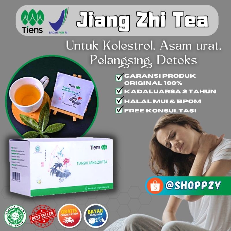 Obat Kolesterol dan Asam urat Herbal teh dau jati | Tiens Jiang Zhi Tea