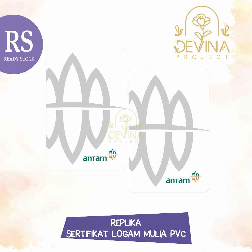 Kartu logam mulia replika Untuk Hiasan Mahar