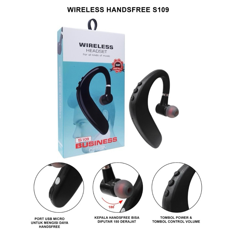 HEADSFREE BLUETOOTH/HEADSET BLUETOOTH (SINGLE) S109