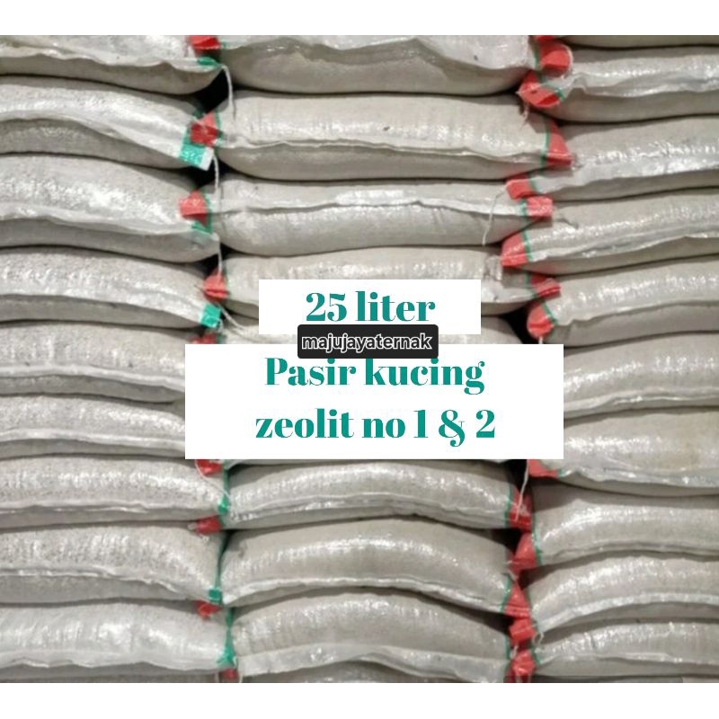 Pasir zeolit Pasir kucing zeolit no 1 zeolit no 2 25 liter