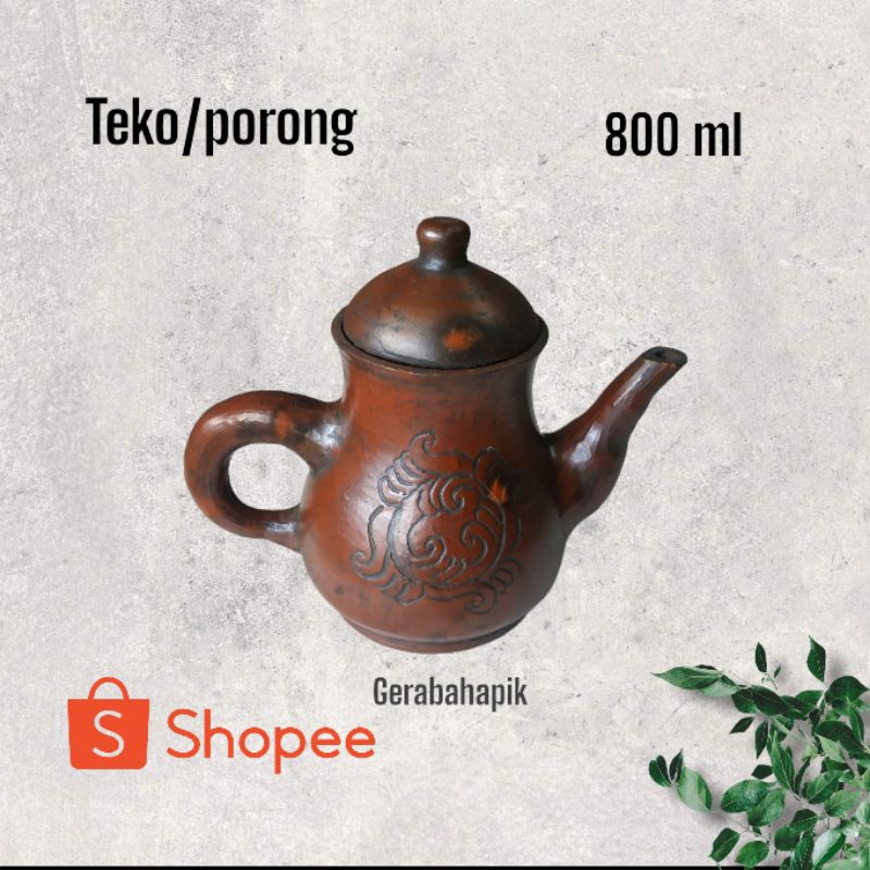 Teko Poci Porong Gerabah