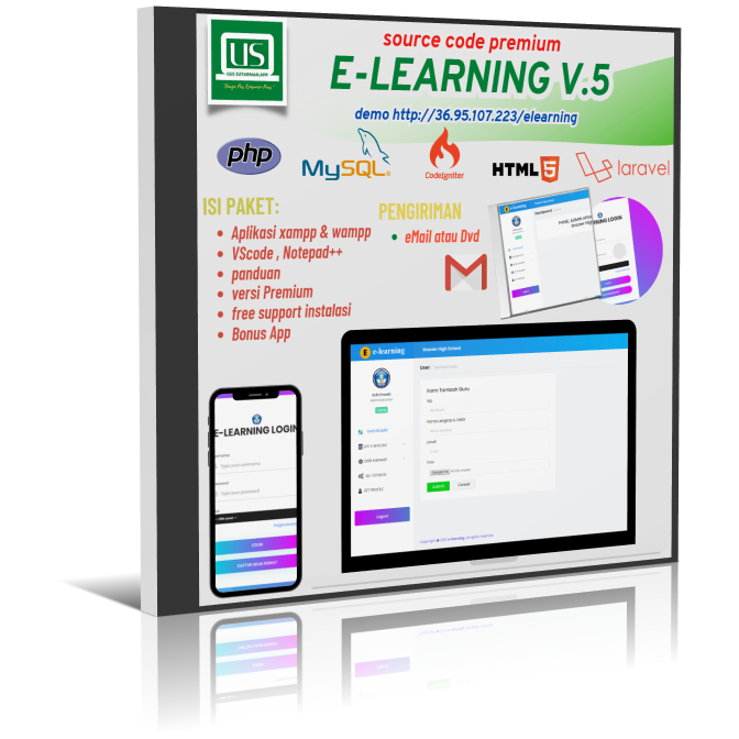 Aplikasi E-Learning dan Kirim Tugas berbasis web