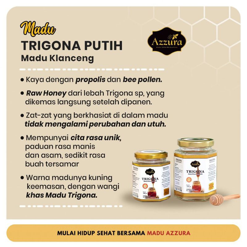 

Madu Azzura - Madu Trigona Putih 350gr