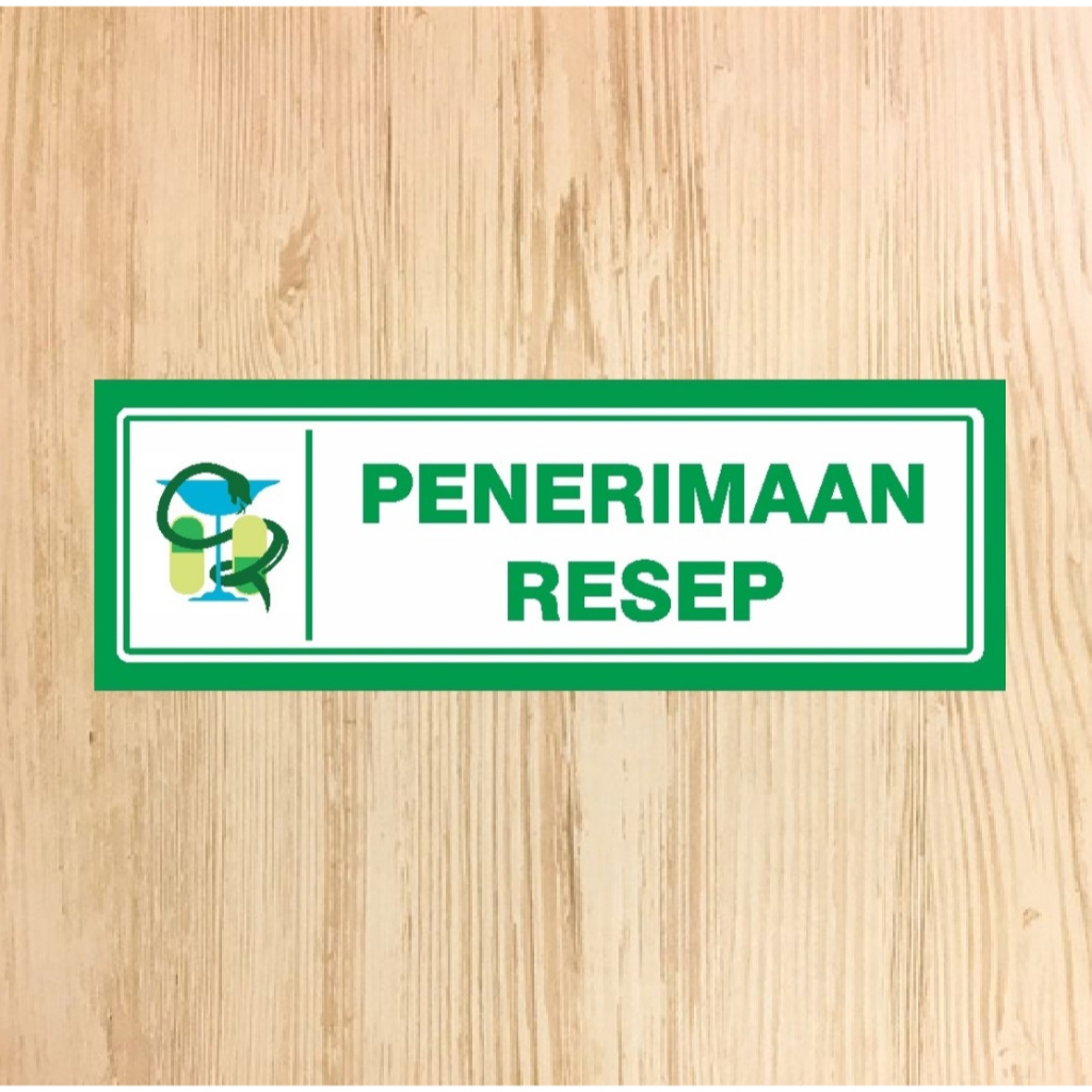 

Stiker Farmasi Penerimaan Resep | Stiker Apotek Penerimaan Reset | Stiker Penerimaan Resep