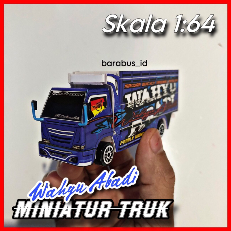 Miniatur Truk WAHYU ABADI Kecil Skala 1:64