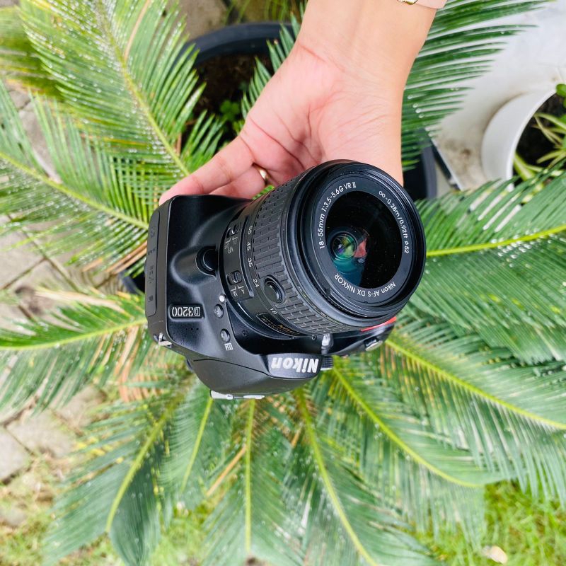 Nikon D3200 Kit 18-55mm Kamera Second Normal Bekas Siap Pakai