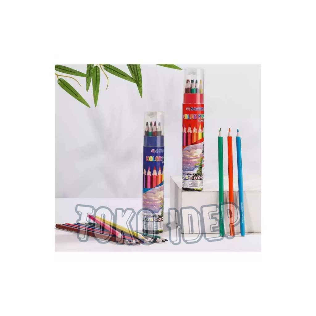

Pensil Warna Squeezy (SQ3024) 1 Set 24 Warna + Serutan / Color Pencil 24
