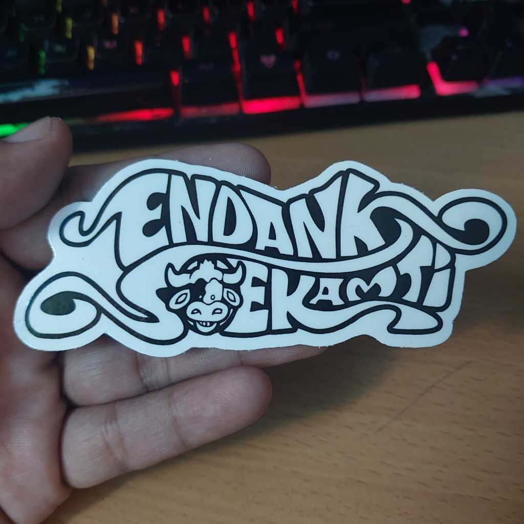 

ENDANK SOEKAMTI LOGO - STICKER CUTTING / METAL / BAND INDIE / POP PUNK STIKER SATUAN / HELM / LAPTOP / HP