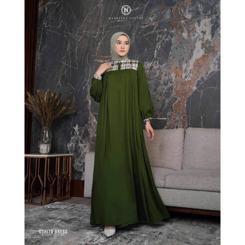 SUHITA DRESS NADHEERA LUXURY // NADHEERA LUXURY // DRESS 2024 // DRESS TERBARU // DRESS KEKINIAN // 