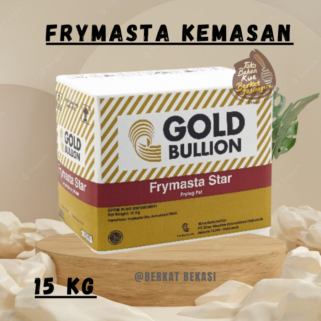 FRYMASTA STAR GOLD BULLION / MINYAK GORENG PADAT / GOLD BULLION  15 KG