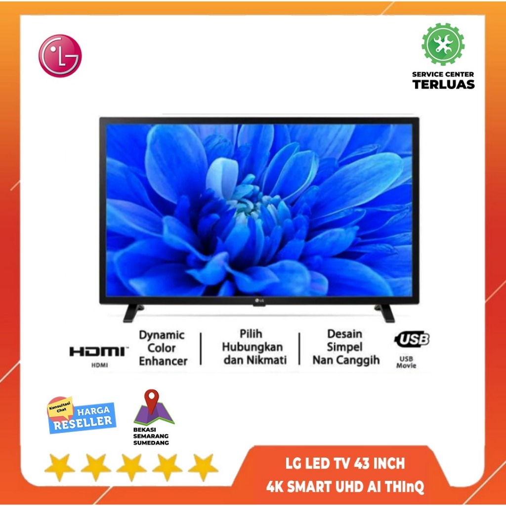 LG LED TV 43 INCH 4K SMART UHD AI THInQ