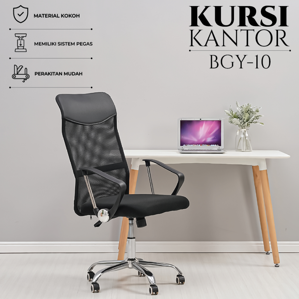 Kursi Kerja Kantor Jaring Putar Hidrolis Kursi Rapat Staf Kursi Punggung Rumah Modern Kursi Kantor T