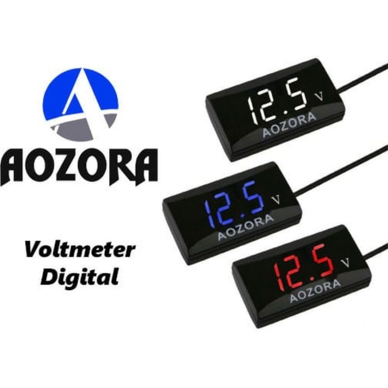 voltmeter digital volt meter digital volt meter aki untuk semua motor