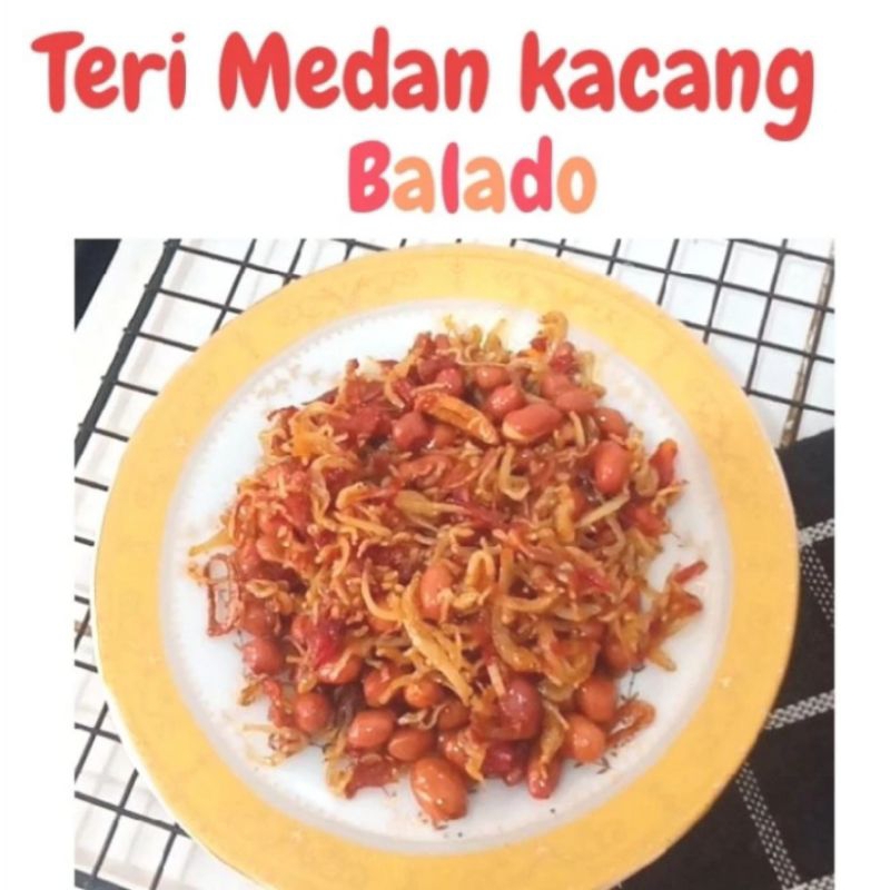 

teri medan kacang balado lauk matang makanan siap saji