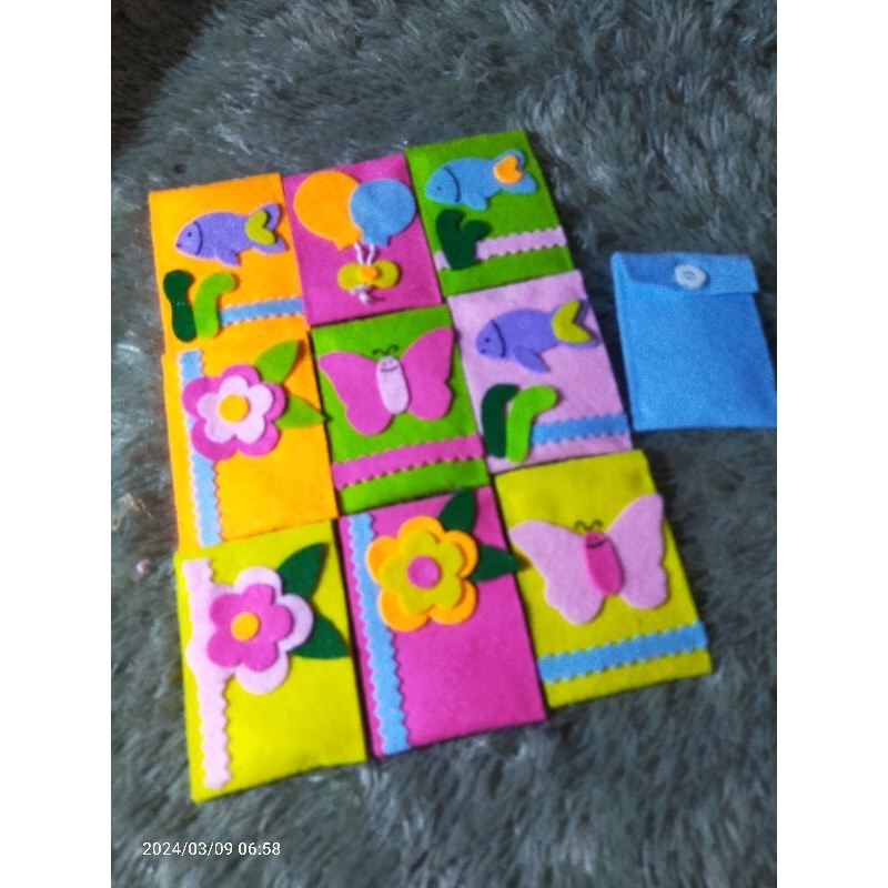 

amplop flanel motif random isi 10pcs murah lebaran amplop