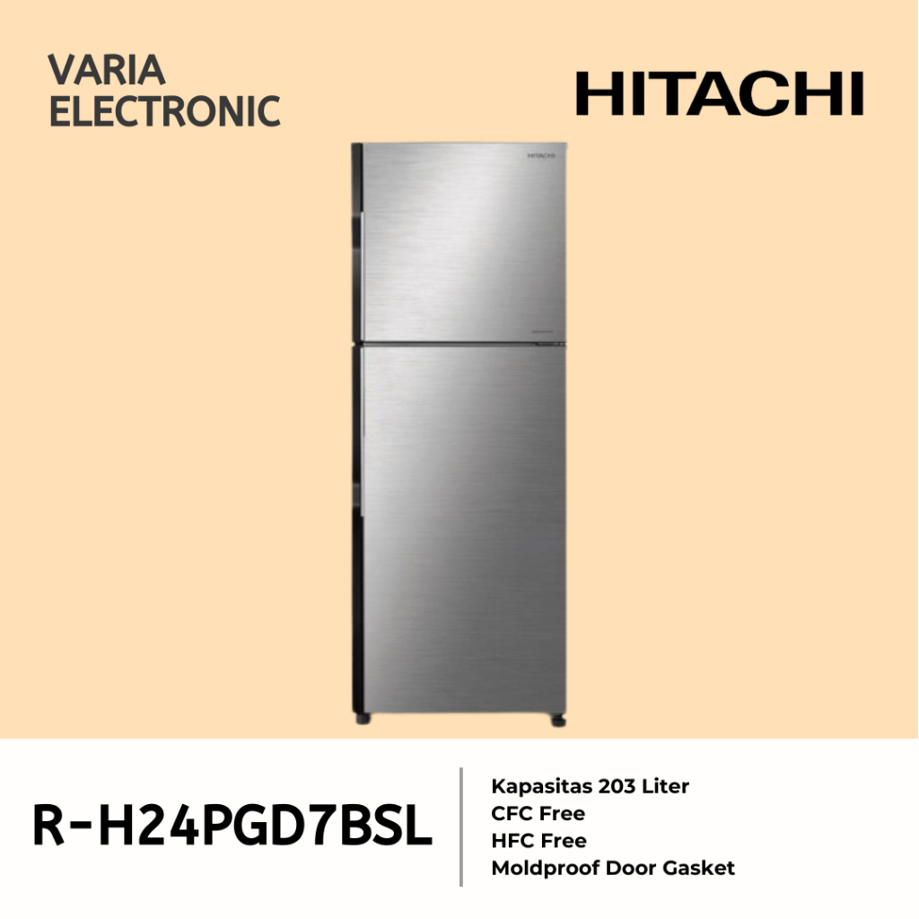 Kulkas 2 Pintu HITACHI R-H24PGD7BSL