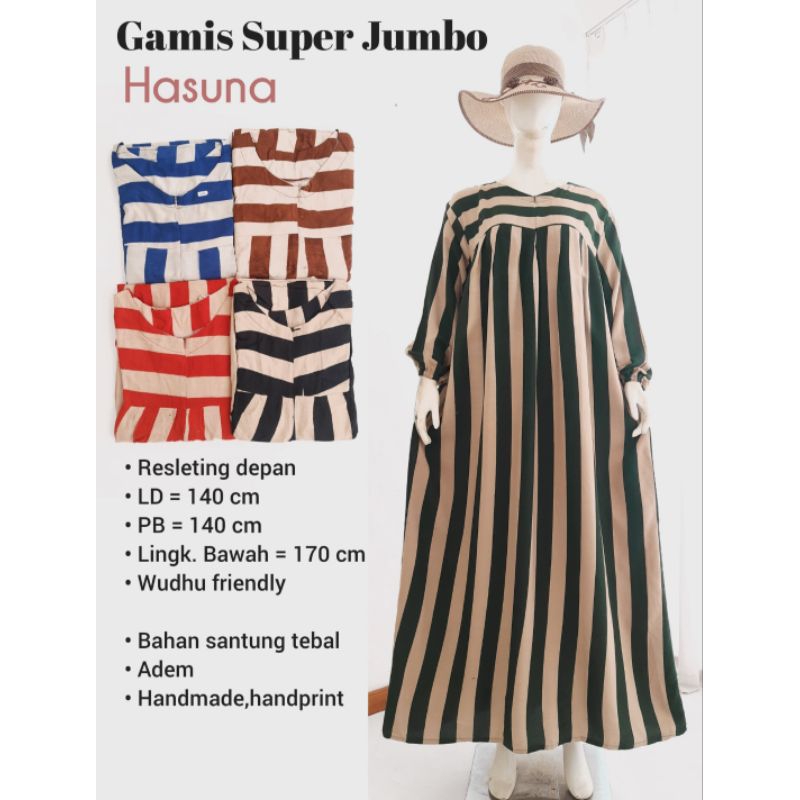 GAMIS SUPER JUMBO HASUNA/GAMIS JUMBO/GAMIS JUMBO WANITA