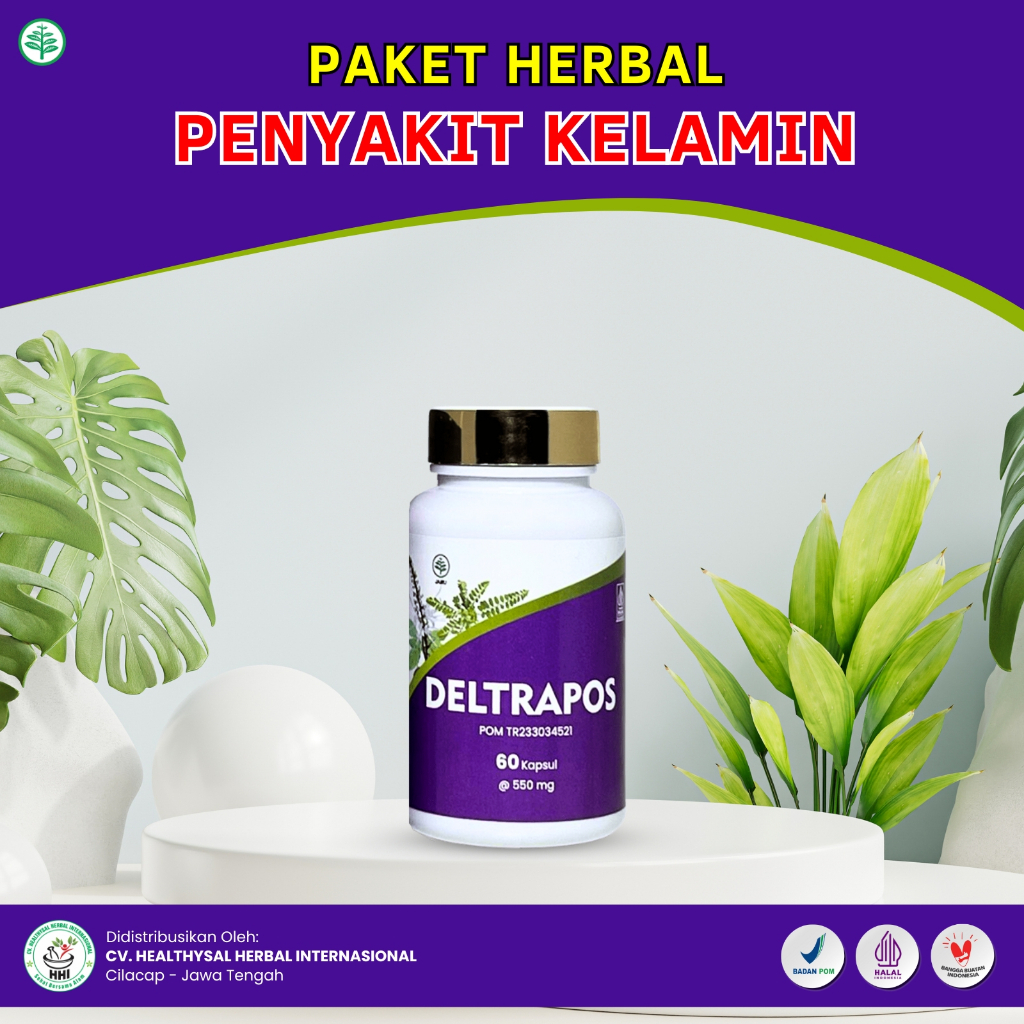 Obat Sipilis Gonore Luka Ruam Pada Penis Dan Terasa Sangat Gatal | Deltrapos Herbal 60 Kapsul