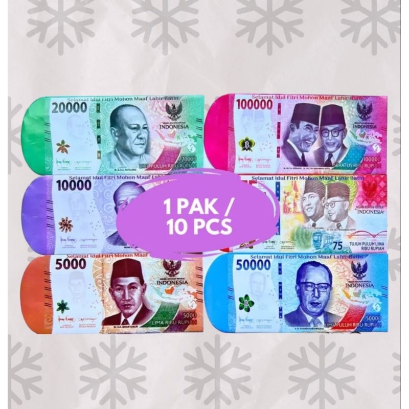 

[ 10pcs ] Amplop Lebaran Ukuran Besar, Angpao Hari Raya Idul Fitri