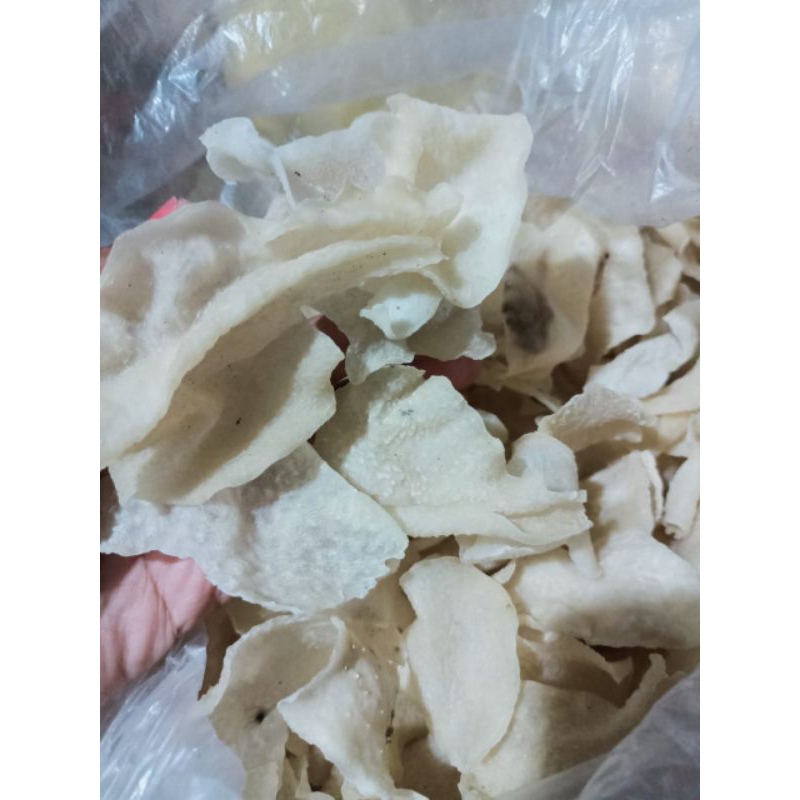 

krecek krupuk gadung tipis renyah home made