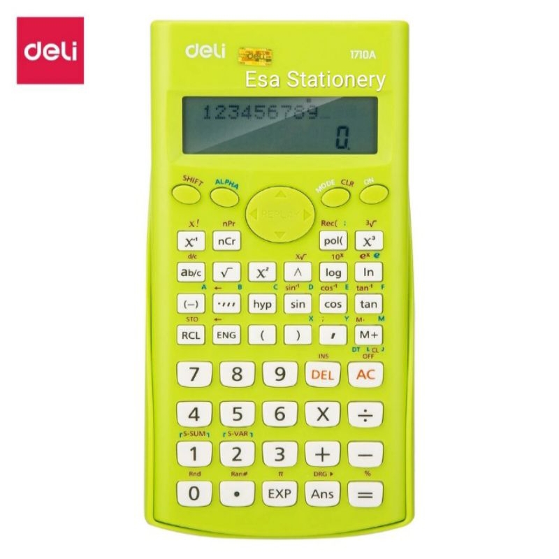 

Kalkulator Scientific Deli E1710A [240 Fungsi/ 10+2 Digits]