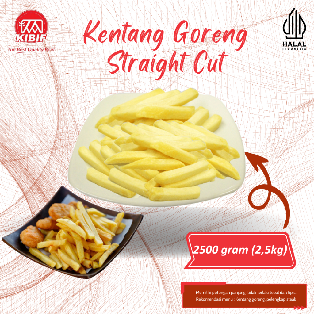 

Kentang Goreng straight Cut 2,5kg