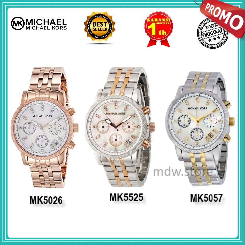 Type MK5026 MK 5026 MK5525 MK 5525 MK5057 MK 5057 MK6077 MK 6077 Jam Tangan Wanita