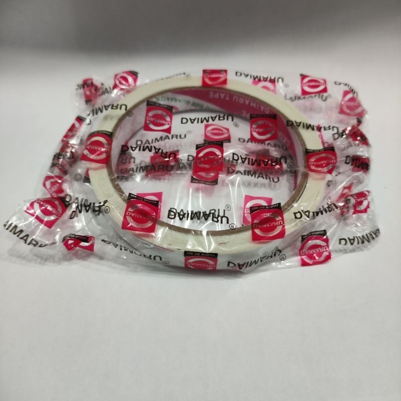 

(1pcs) double tape / isolasi 2 sisi / isolasi bolak balik 12mm merk daimaru