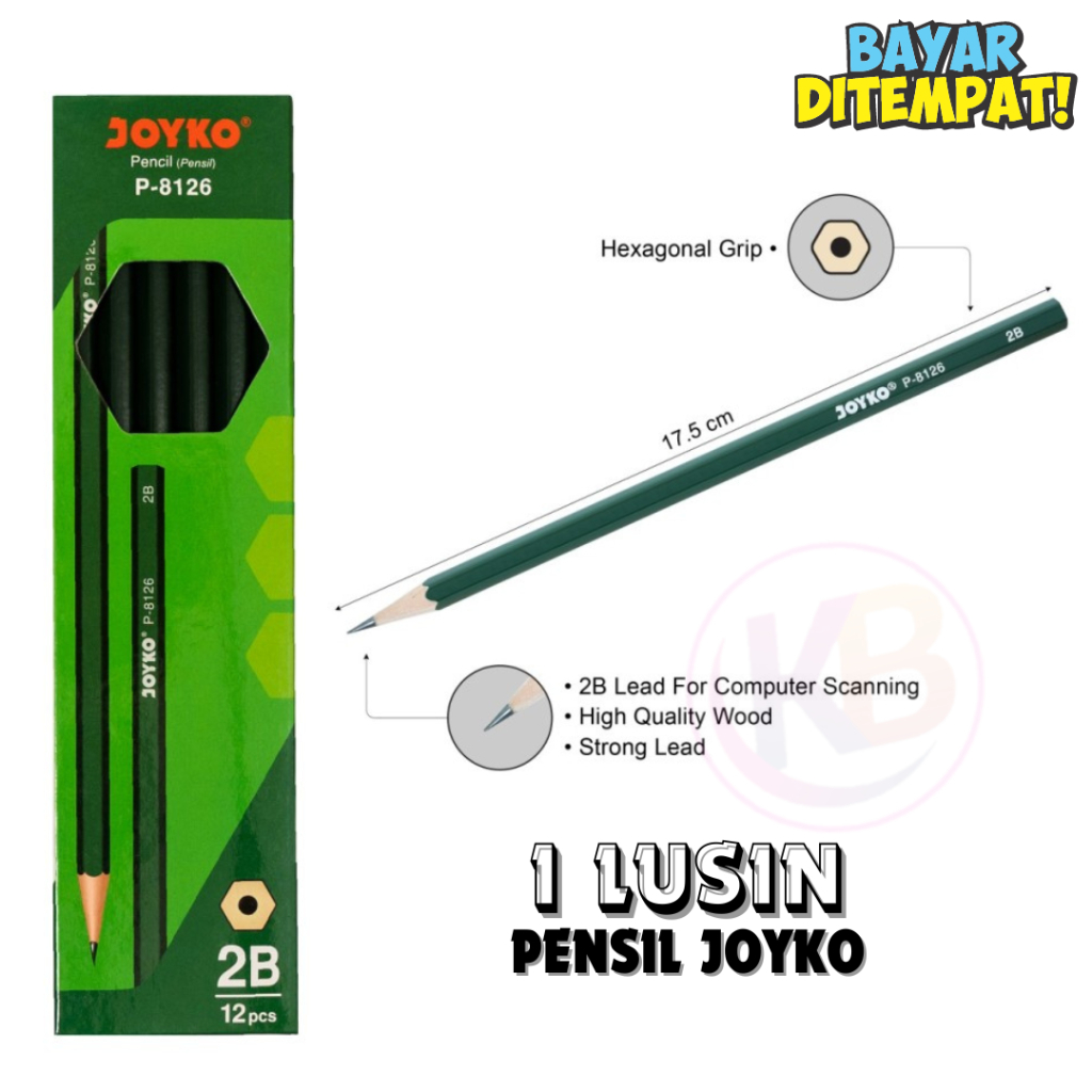 

Pensil Joyko 2B P8126 - Bersertifikat - Pensil Komputer,gambar dan menulis - Cod - Toko Gemilang