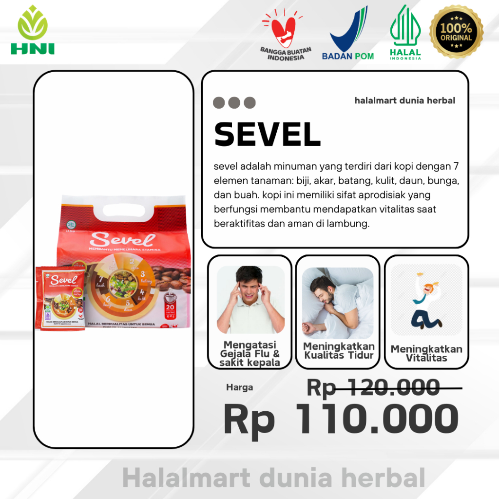 

SEVEL KOPI 7 ELEMEN Isi 20 Sachet Kopi Herbal Untuk Membantu Mendapatkan Vitalitas Saat Beraktifitas, Sebagai Sumber Energi Kopi Yang Aman Dilambung Mengobati Gejala Flu Sakit Kepala Masuk Angin Original Dan Terlaris.